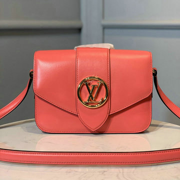 ルイヴィトン LOUISVUITTON 2020年最新入荷 LV PONT 9 LV ポンヌフ 斜め掛け ショルダーバッグ フラップバッグ レディースかばん スムースレザー