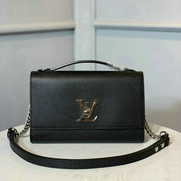 ルイヴィトン LOUISVUITTON  057-M56088 2020年最新入荷 ロックミー クラッチ トップハンドルバッグ トートバッグ 2way ショルダーバッグ グレインカーフレザー