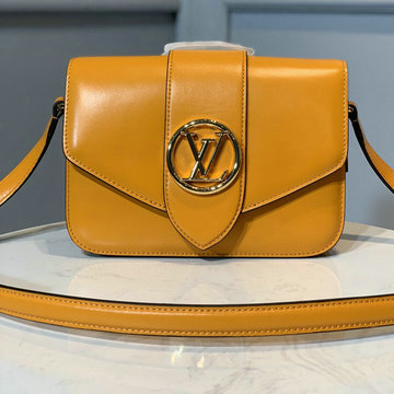 ルイヴィトン LOUISVUITTON 2020年最新入荷 LV PONT 9 LV ポンヌフ 斜め掛け ショルダーバッグ フラップバッグ レディースかばん スムースレザー