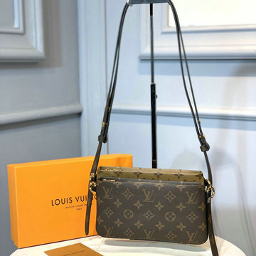 商品名称：ルイヴィトン LOUISVUITTON 057-M69156 2020年最新入荷 ポシェット ダブル ジッピー ショルダーバッグ ポーチ レディースかばん モノグラムキャンパス