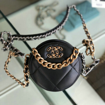 商品名称：シャネル CHANEL  JS-CH0945BK 2020年最新入荷 19 チェーンク クラッチ ラウンドバッグ 斜め掛け ショルダーバッグ レディースかばん ラムスキン