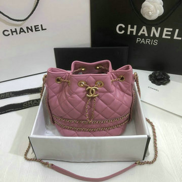 シャネル CHANEL JS-CH1266  2020年最新入荷 バケットバッグ 斜め掛け ショルダーバッグ レディースかばん ラムスキン