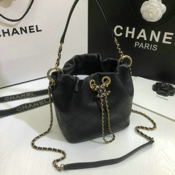 商品名称：シャネル CHANEL JS-CH1517BK 2020年最新入荷 スモール ハンドバッグ バケットバッグ 斜め掛け ショルダーバッグ レディースかばん ラムスキン