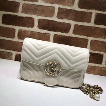 グッチ GUCCI 057-GG476809 2020年最新入荷 GGマーモント スモール 斜め掛け ショルダーバッグ レディースかばん カーフレザー
