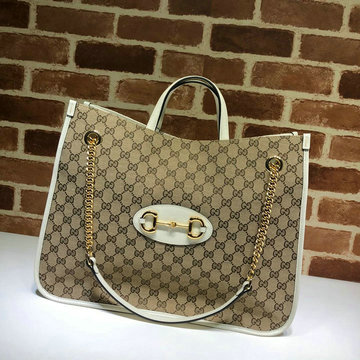 グッチ GUCCI 057-GG623695B 2020年最新入荷 ホースビット 1955 トートバッグ 肩掛け ショルダーバッグ レディースかばん キャンパス