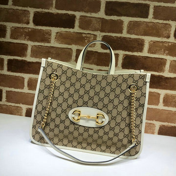 グッチ GUCCI 057-GG621144B 2020年最新入荷 ホースビット 1955 トートバッグ 肩掛け ショルダーバッグ レディースかばん キャンパス