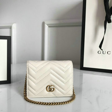 グッチ GUCCI 057-GG625693BS 2020年最新入荷 GGマーモント カードケース チェーン ウォレット 小銭入れ カーフレザー