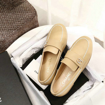 商品名称：シャネル CHANEL 26-CHJ20090HZ 2020年夏最新入荷 パンプス フラットシューズ ローファーシューズ レディースシューズ レザー