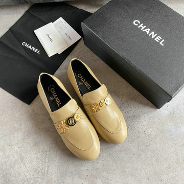 シャネル CHANEL 26-CHJ20090PX 2020年夏最新入荷 パンプス フラットシューズ ローファーシューズ レディースシューズ レザー