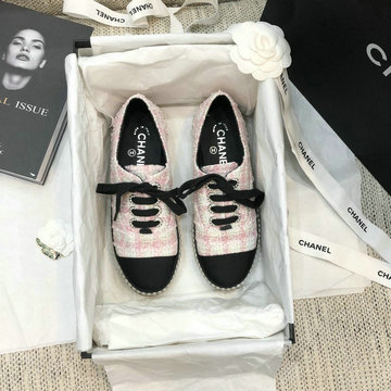 シャネル CHANEL 26-CHJ20100  2020年夏最新入荷 エスパドリーユシューズ フラットシューズ レディースシューズ ツイード