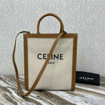 セリーヌ CELINE DD-CE192082 2020年最新入荷 スモール バーティカル カバ ハンドバッグ トートバッグ トリオンフキャンバス カーフスキン