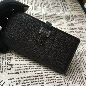 エルメス HERMES 063-HE208LBK 2020年最新入荷 ベアン 二つ折り長財布 ロングウォレット カードケース トリヨンクレマンス