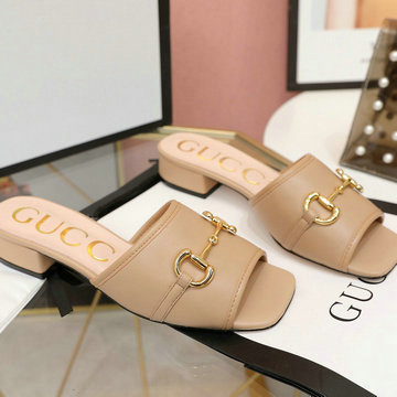 グッチ GUCCI 26-GGJ20043B  2020年夏最新入荷 ローヒール サンダル レディースシューズ スリッパ ミュール 室外靴 レザー