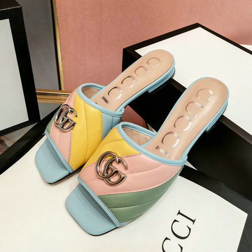 グッチ GUCCI 26-GGJ20044X 2020年夏最新入荷 フラットシューズ サンダル レディースシューズ スリッパ ミュール 室外靴 レザー