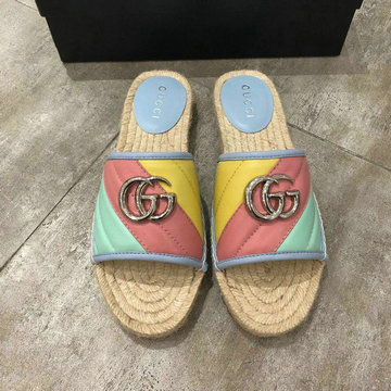 グッチ GUCCI 26-GGJ20057 2020年夏最新入荷 エスパドリーユ サンダル サマーサンダル スリッパ ミュール レディースシューズ 靴