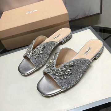 ミュウミュウ MIUMIU 26-MMJ20017D 2020年夏最新入荷 ビーチサンダル サマーサンダル レディースシューズ 室外 スリッパ ミュール