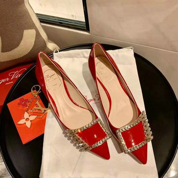 ロジェヴィヴィエ ROGER VIVIER 26-RVJ20003 2020年夏最新入荷 パンプス ローヒールシューズ レディースシューズ サマーサンダル レザー
