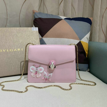 ブルガリ BVLGARI DDB-BV34559  2020年最新入荷 セルペンティ フォーエバー フラップカバーバッグ 斜め掛け ショルダーバッグ カーフレザー