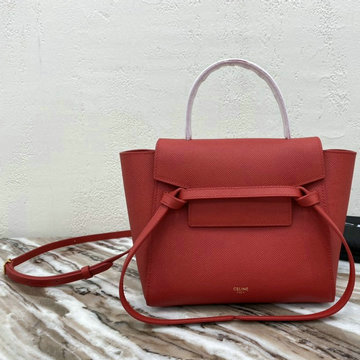 商品名称：CELINE セリーヌ DDB-CE175519QRD 2020年最新入荷 ベルト ナノ ハンドバッグ トート バッグ 2way ショルダーバッグ レディースかばん