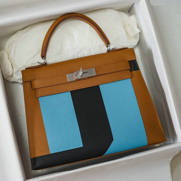 エルメス HERMES 063-HKL28SWPTL 2020年最新入荷 ケリー 28 トートバッグ トップハンドルバッグ レディースかばん エプソン