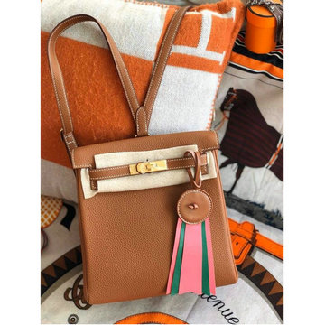 エルメス HERMES 063-HKLA22TGJT  2020年最新入荷 ケリー アド バックパック リュックサック メンズかばん ディパックバッグ リュック TOGO革