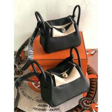 エルメスHERMES 063-HLD19LYBK 2020最新入荷 ミニ リンディ 斜め掛け ショルダーバッグ スクエアバッグ トリヨンクレマンス