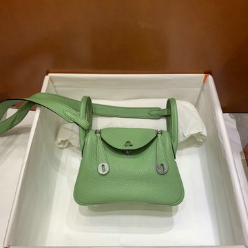 エルメスHERMES 063-HLD19LYNG  2020最新入荷 ミニ リンディ 斜め掛け ショルダーバッグ スクエアバッグ トリヨンクレマンス