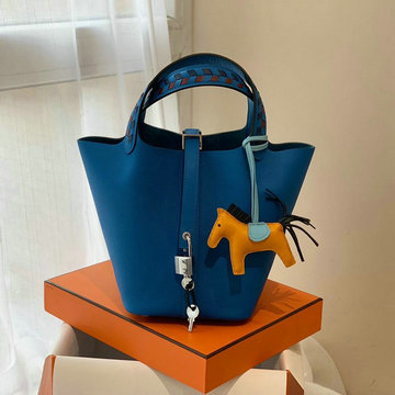 エルメスHERMES 063-HPK18SBTL  2020最新入荷 ピコタン ハンドバッグ トートバッグ バケットバッグ ヴォーエプソン