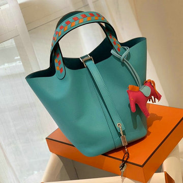 商品名称：エルメスHERMES 063-HPK18SBZL 2020最新入荷 ピコタン ハンドバッグ トートバッグ バケットバッグ トリヨンクレマンス