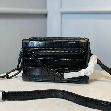 ルイヴィトン LOUISVUITTON  057-M44480E 2020年最新入荷 ソフトトランク 斜め掛け ショルダーバッグ ボックスバッグ スクエアバッグ クロコ柄