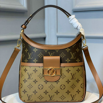 ルイヴィトン LOUISVUITTON 057-M45194  2020年最新入荷 ホーボー ドーフィーヌ PM ショルダーバッグ モノグラムリバース キャンバス レディースかばん