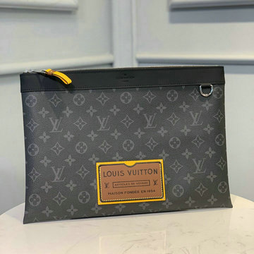 ルイヴィトン LOUISVUITTON 2020年最新入荷 てもちかばん クラッチバッグ セカンドバッグ メンズかばん モノグラム エクリプス キャンバス