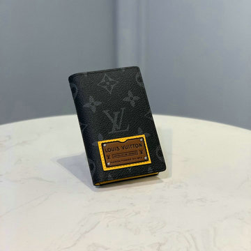 ルイヴィトン LOUISVUITTON 057-M69250 2020年最新入荷 オーガナイザー ドゥ ポッシュ カードケース 二つ折り短財布 モノグラム エクリプス キャンバス