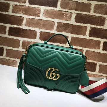グッチ GUCCI 057-GG498100PQ 2020年最新入荷 GGマーモント トップハンドルバッグ トートバッグ 2way ショルダーバッグ カーフスキン