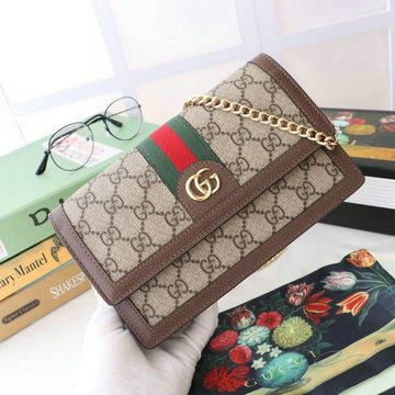 グッチ GUCCI 057-GG523150B 2020年最新入荷 GGスプリーム キャンバス チェーンウォレット ショルダーバッグ レディースかばん