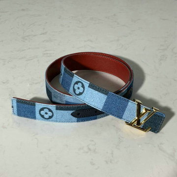 ルイヴィトン  LOUISVUITTON  057-M0243U 2020年最新入荷 サンチュール LVアイコニック ベルト 幅30mm デニム モノグラム