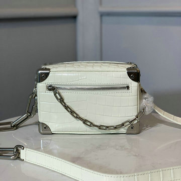 ルイヴィトン LOUISVUITTON 057-M44480EB  2020年最新入荷 ソフトトランク 斜め掛け ショルダーバッグ ボックスバッグ スクエアバッグ クロコ柄