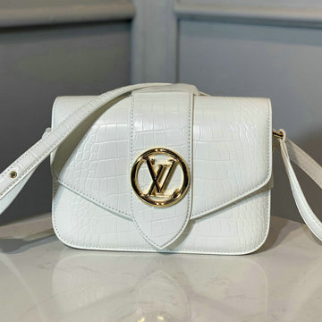 商品名称：ルイヴィトン LOUISVUITTON 2020年最新入荷 LV PONT 9 LV ポンヌフ 斜め掛け ショルダーバッグ フラップバッグ レディースかばん スムースレザー