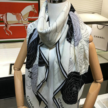 シャネル CHANEL AN-WJCH20002 2020年最新入荷 マフラー ショール スクエア スカーフ カシミヤ シルク