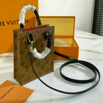 ルイヴィトン LOUIS VUITTON  057-M69442Y 2020年最新入荷 プティット サックプラ トップハンドルバッグ トートバッグ 2way ショルダーバッグ モノグラムキャンパス