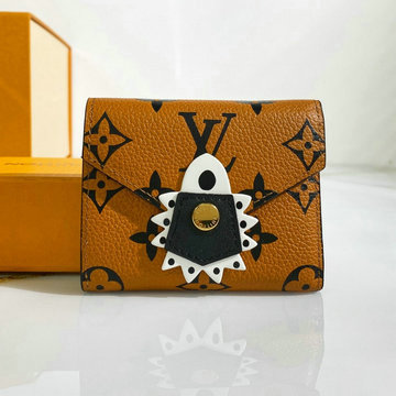 ルイヴィトン LOUIS VUITTON  057-M69511 2020年最新入荷 ポルトフォイユ ゾエ 三つ折り短財布 ショートウォレット モノグラムアンプラント レザー