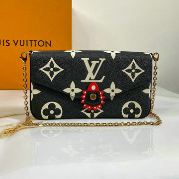 ルイヴィトン LOUIS VUITTON 057-M69515 2020年最新入荷 ポシェット フェリシー チェーンウォレット 長財布 ロングウォレット モノグラムアンプラント レザー