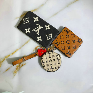 ルイヴィトン LOUIS VUITTON  057-M69516 2020年最新入荷 ポシェット トリオ ジッピーウォレット コインケース ファスナ長財布 小銭入れ モノグラムアンプラント レザー