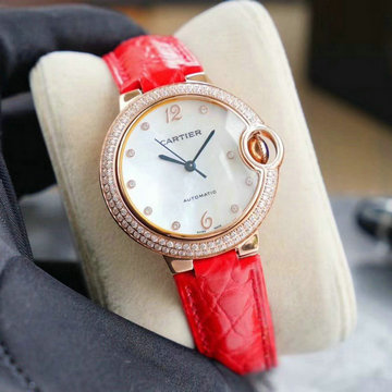 カルティエ CARTIER ZX-CAT20031 2020年最新入荷 ウォッチ レディース 腕時計 女性用 時計 本革ベルト オートマティック 機械式ムーブメント