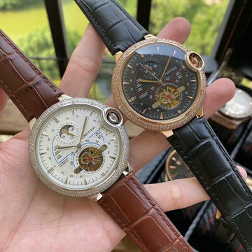 カルティエ CARTIER ZX-CAT20026 2020年最新入荷 ウォッチ メンズ 腕時計 男性用 時計 本革ベルト 機械式ムーブメント