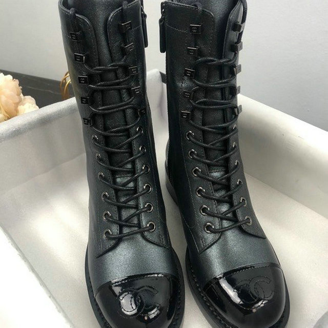シャネル CHANEL  26-CHJ20110 2020年秋冬最新入荷 ロングブーツ レースアップシューズ マーティンシューズ 靴 レディースシューズ カーフレザー