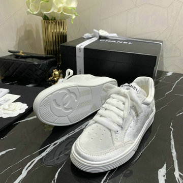 シャネル CHANEL 26-CHJ20113Q 2020年秋冬最新入荷 スニーカー レースアップシューズ カジュアルシューズ レディースシューズ
