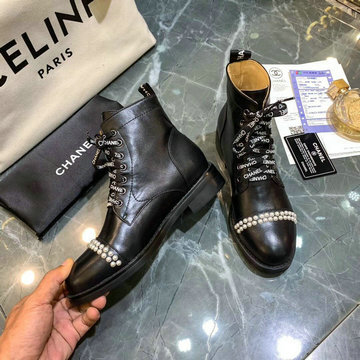 シャネル CHANEL 26-CHJ20114 2020年秋冬最新入荷 マーティンブーツ レースアップシューズ ショートブーツ レディースシューズ