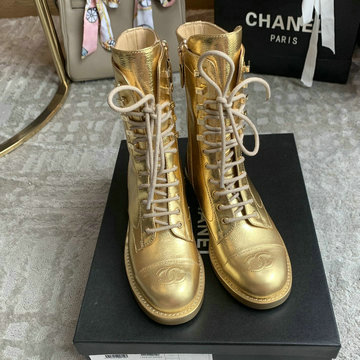 商品名称：シャネル CHANEL 26-CHJ20115G  2020年秋冬最新入荷 マーティンブーツ レースアップシューズ ロングブーツ レディースシューズ