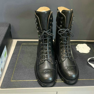 シャネル CHANEL 26-CHJ20116G 2020年秋冬最新入荷 マーティンブーツ レースアップシューズ ロングブーツ レディースシューズ
